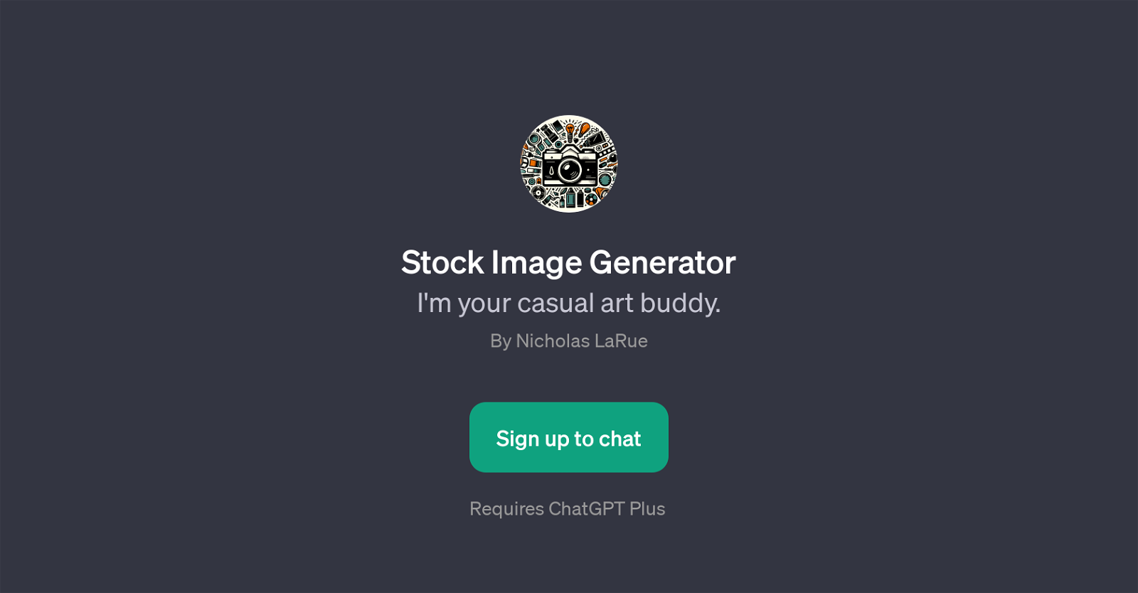Stock Image Generator website
