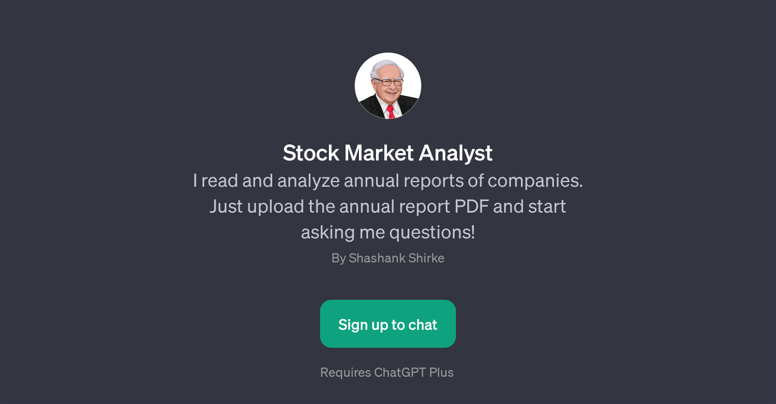 Stock Market Analyst website