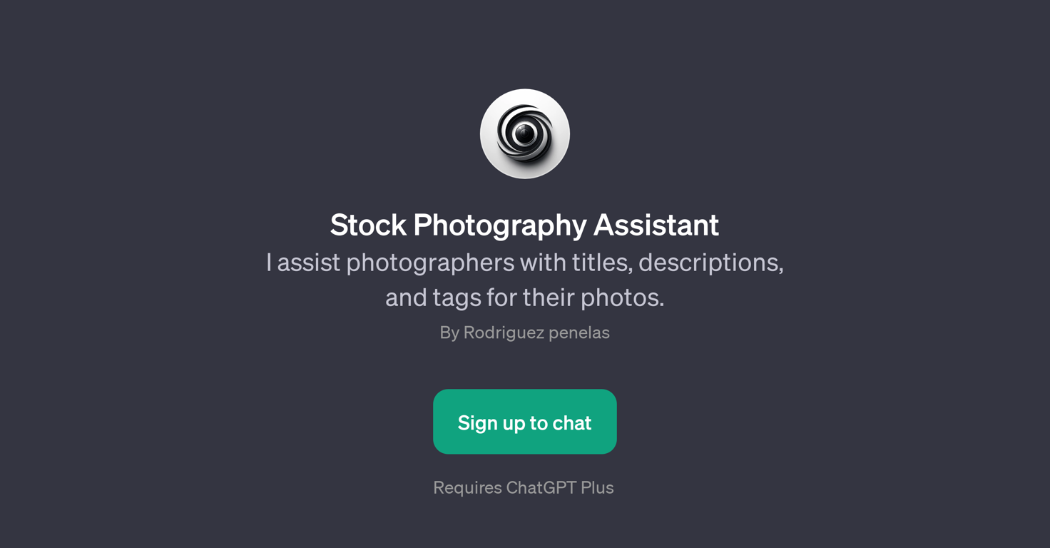 Stock Photography Assistant website