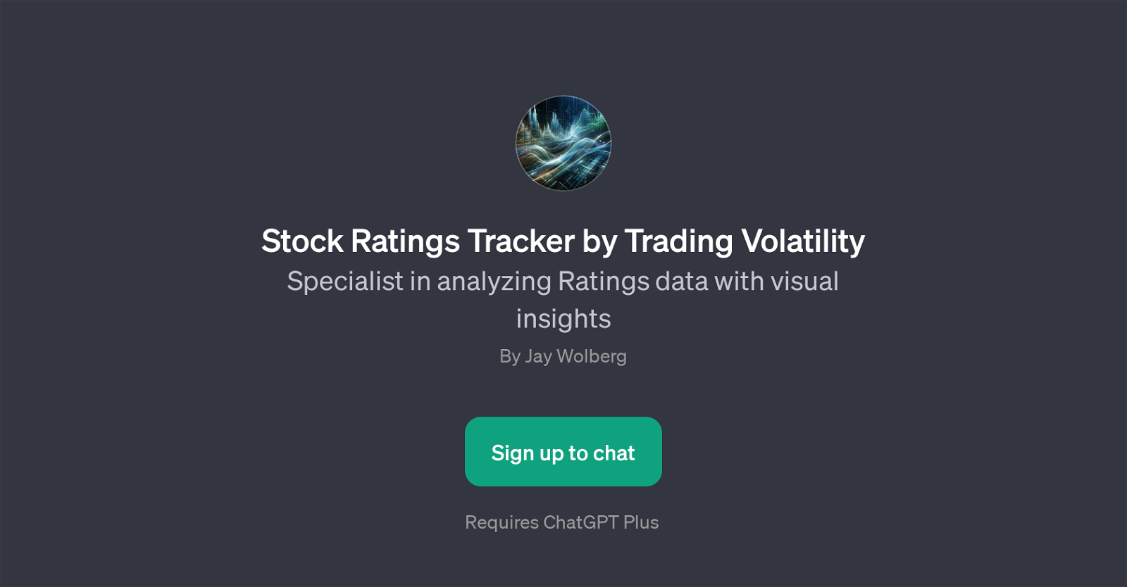 Stock Ratings Tracker by Trading Volatility website