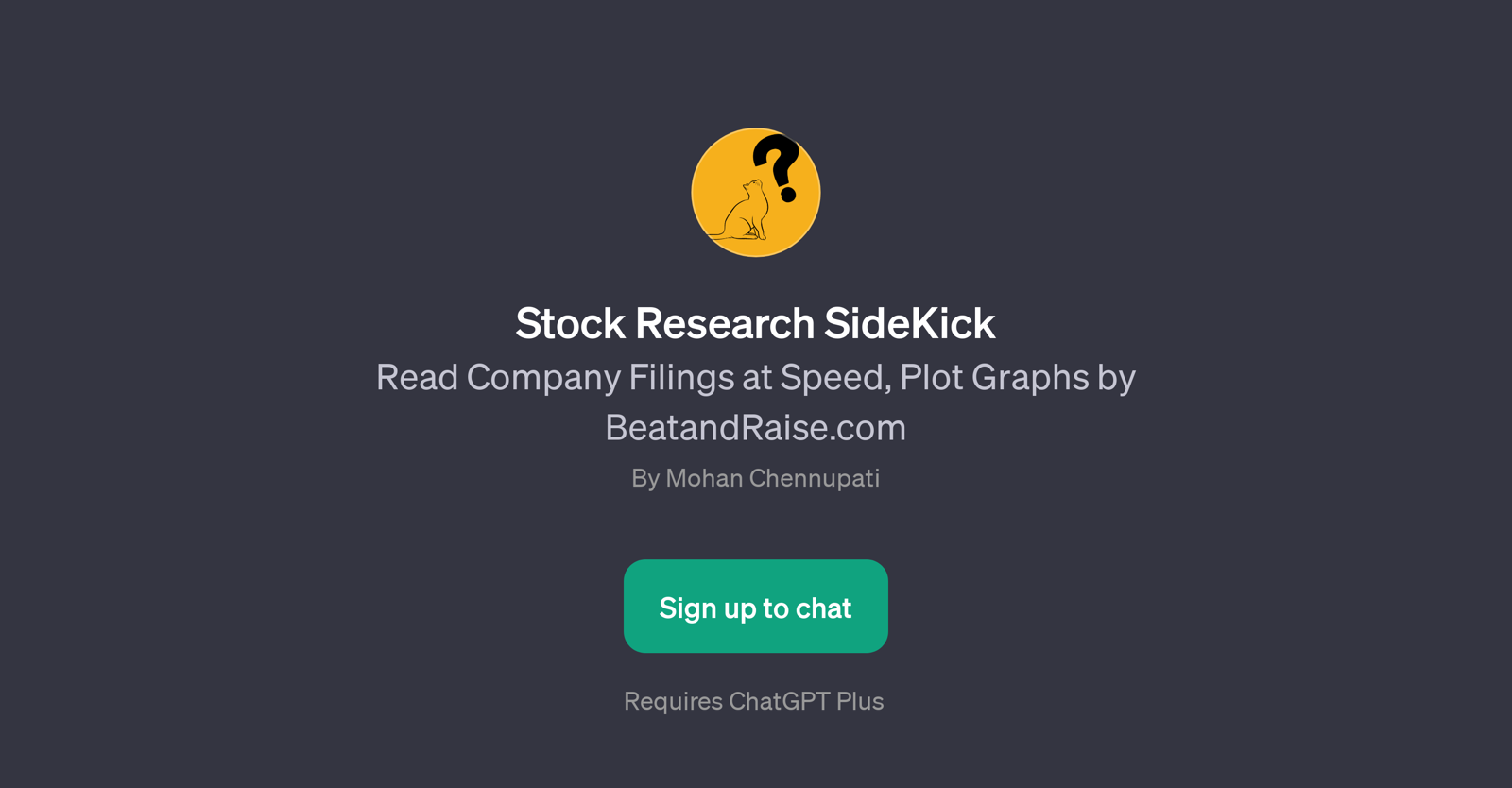Stock Research SideKick website