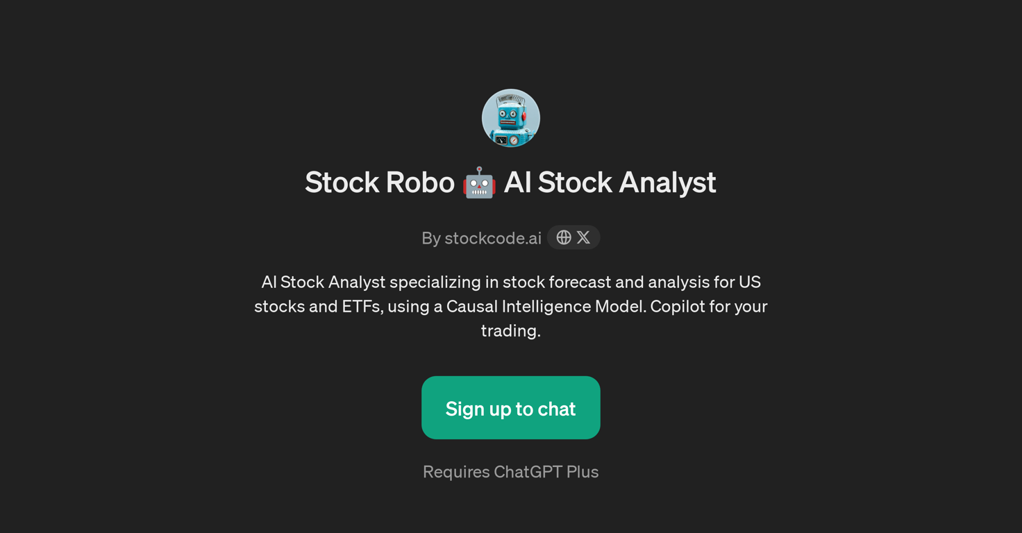 Stock Robo AI Stock Analyst website