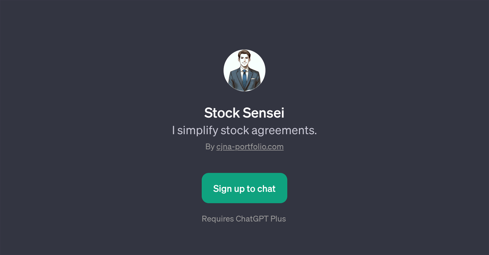 Stock Sensei website