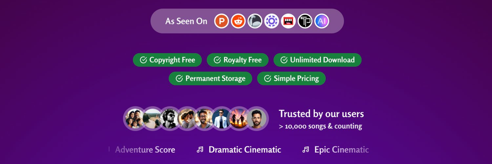 StockmusicGPT  website