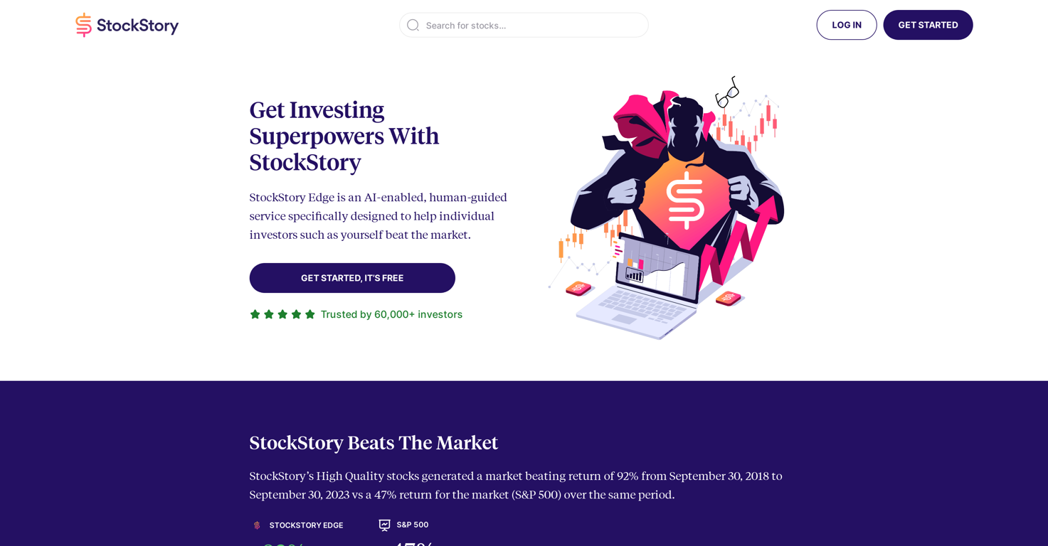 StockStory website