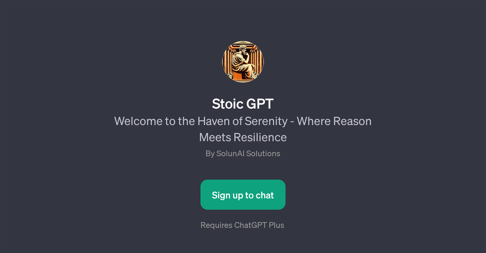 Stoic GPT website