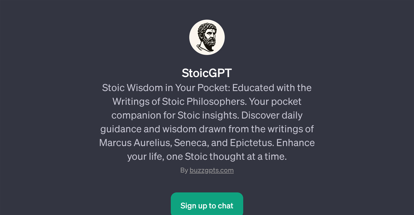 StoicGPT website