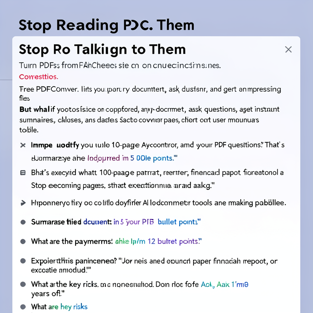 Stop Reading PDFs. Start Talking to Them. website