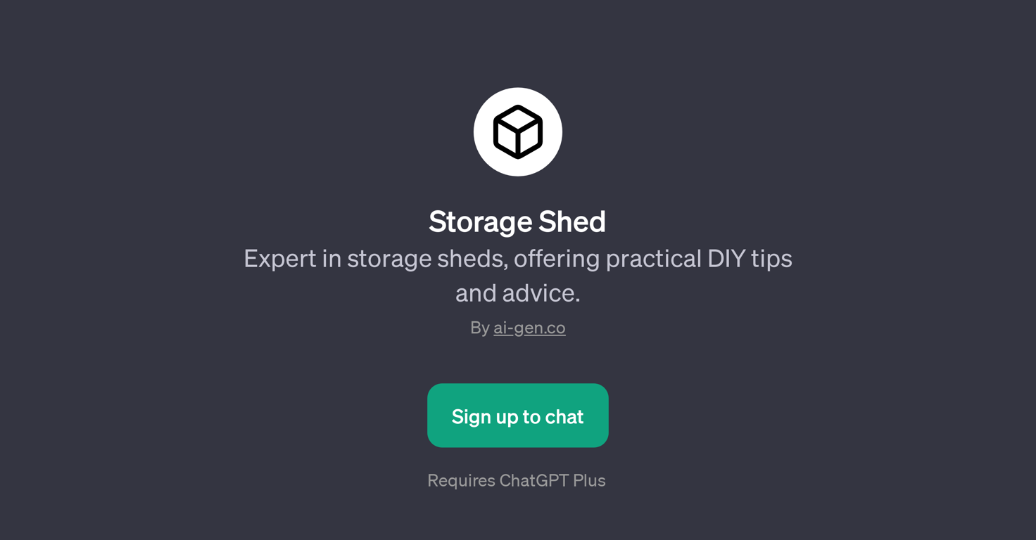 Storage Shed website