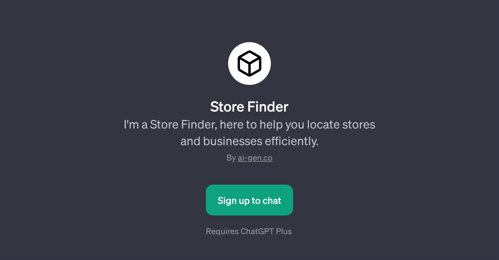 Store Finder website