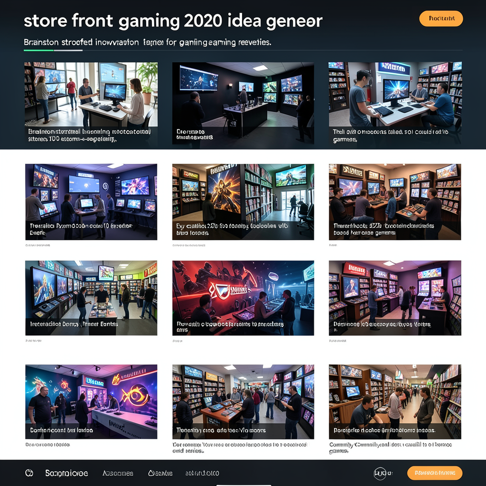 store front gaming 2020 idea gener website