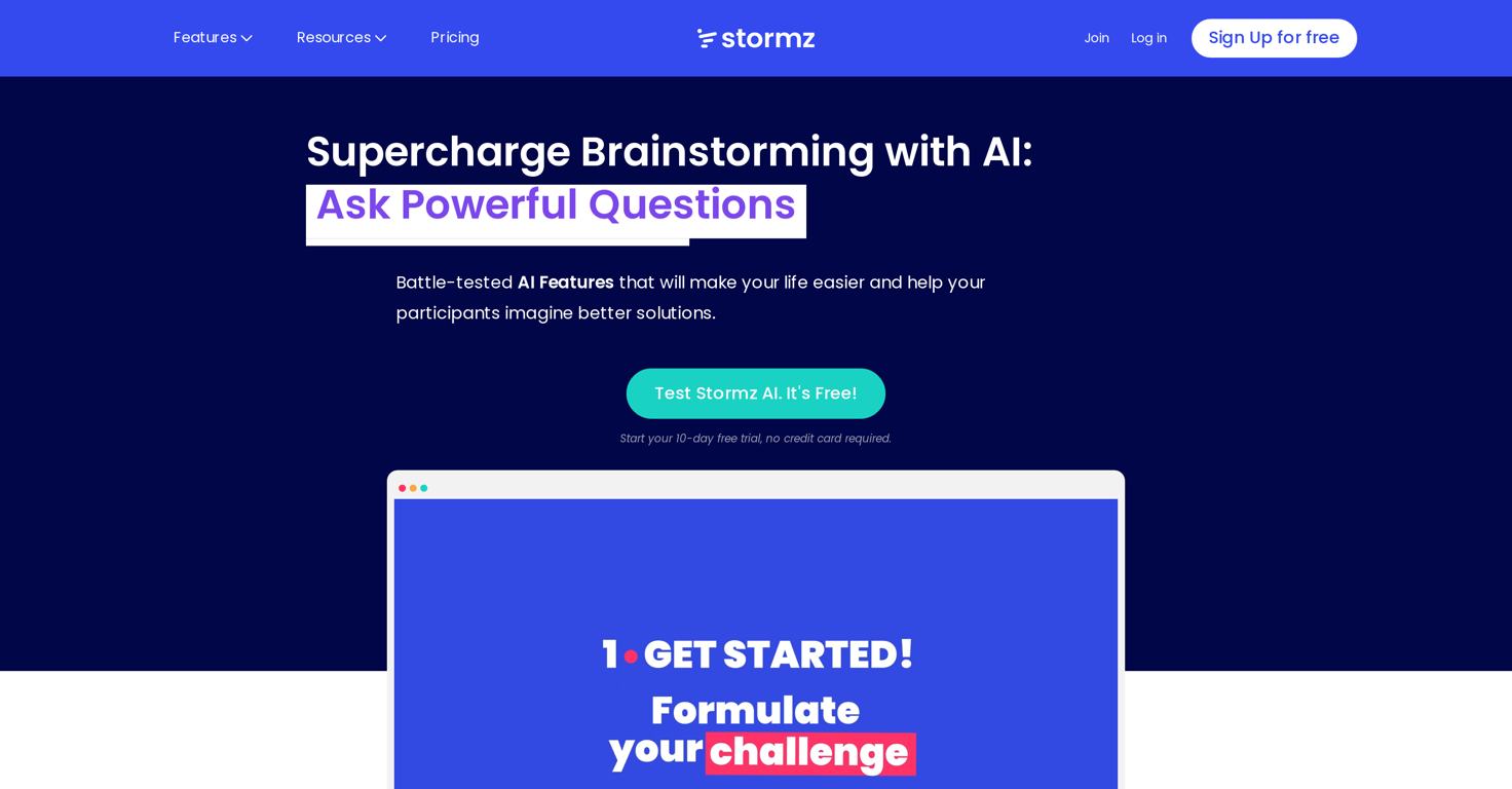 Stormz  website
