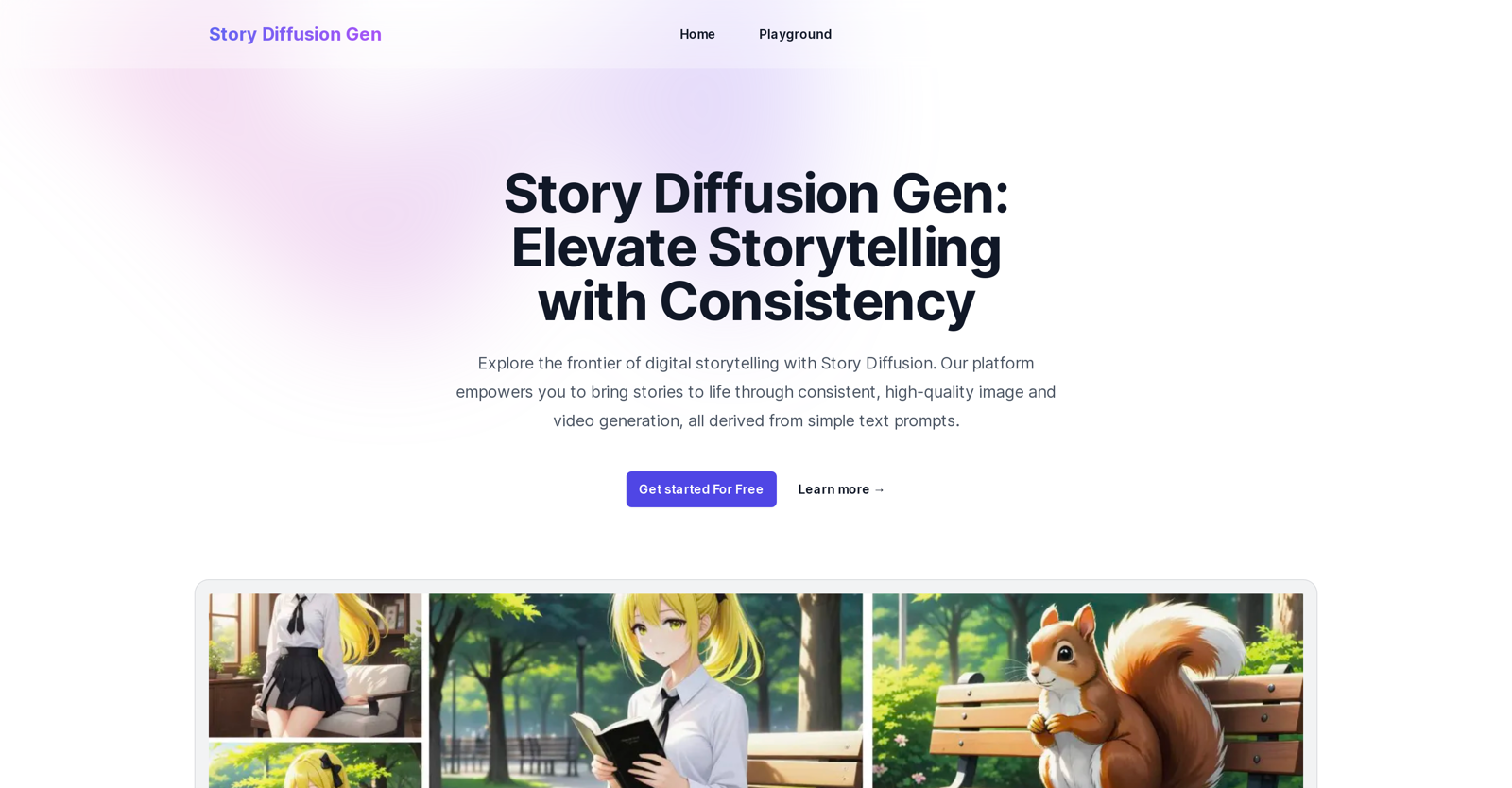 Story Diffusion Gen website