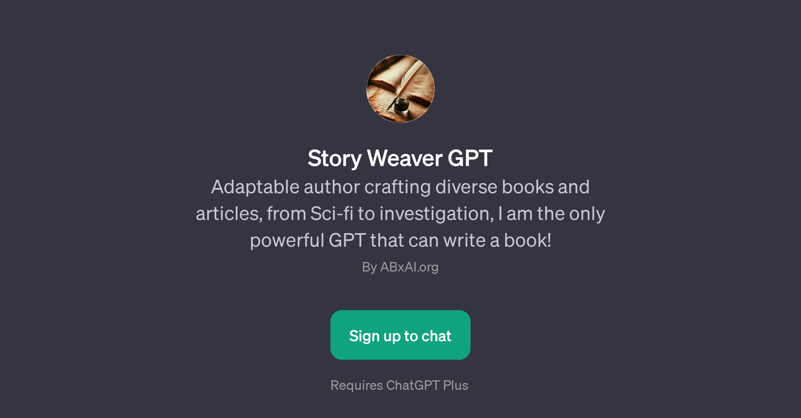 Story Weaver GPT website