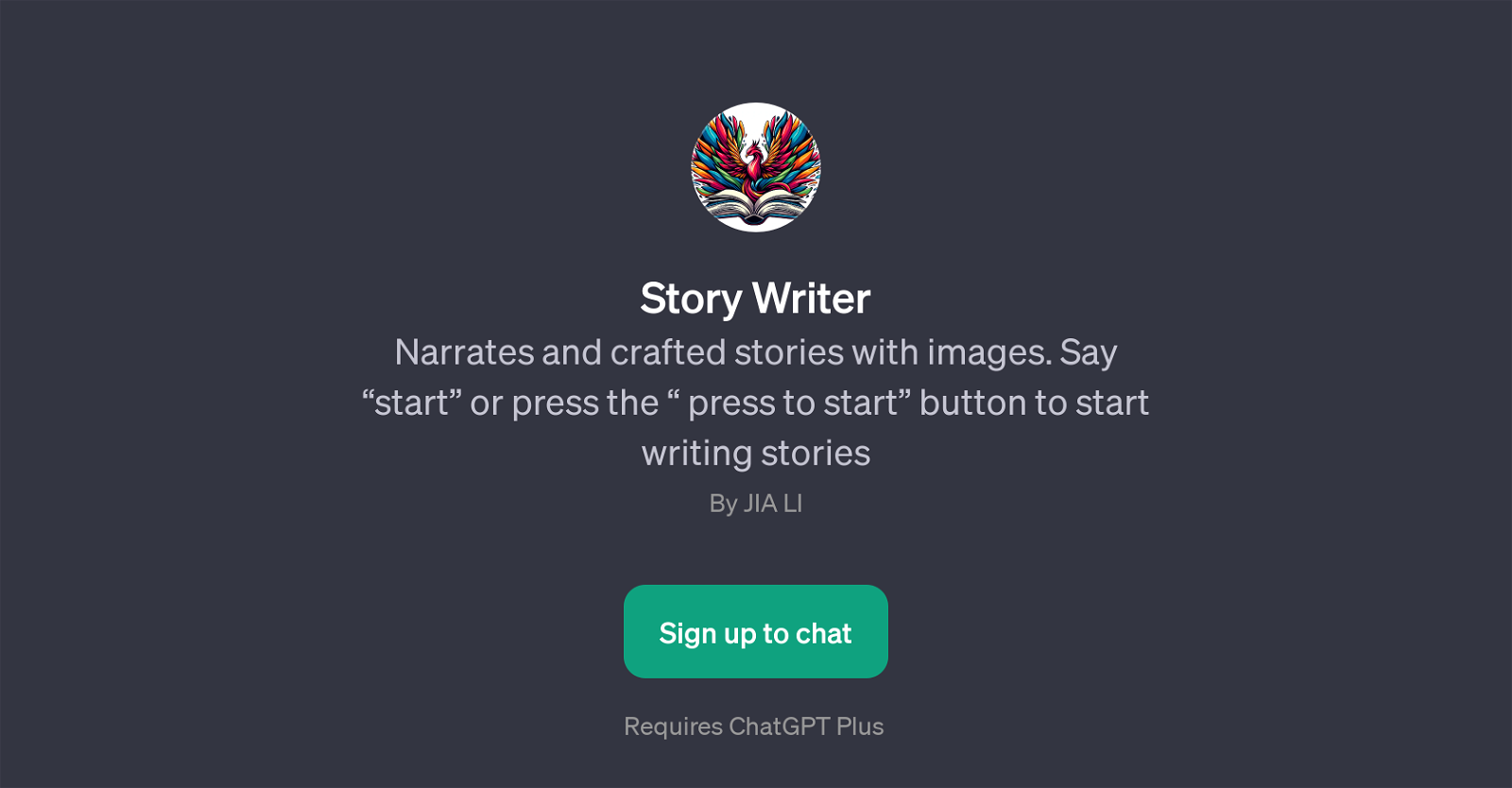 Story Writer website