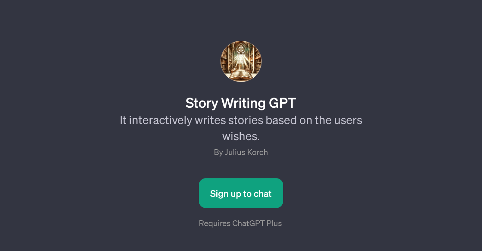 Story Writing GPT website