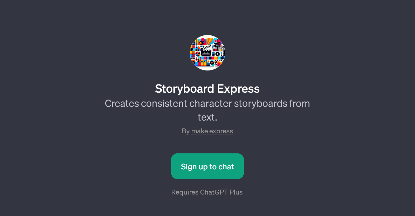 Storyboard Express website