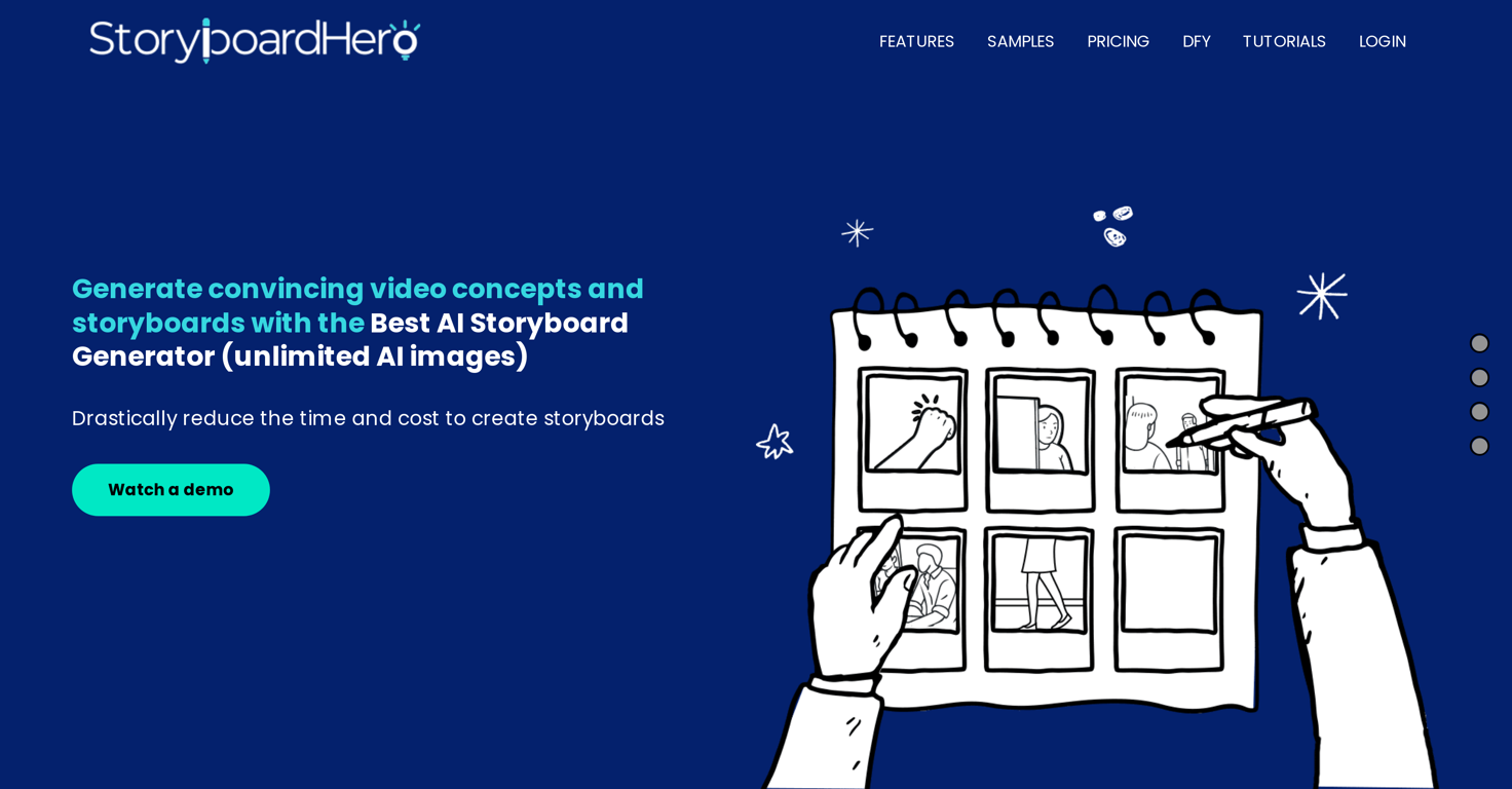 StoryBoardHero website