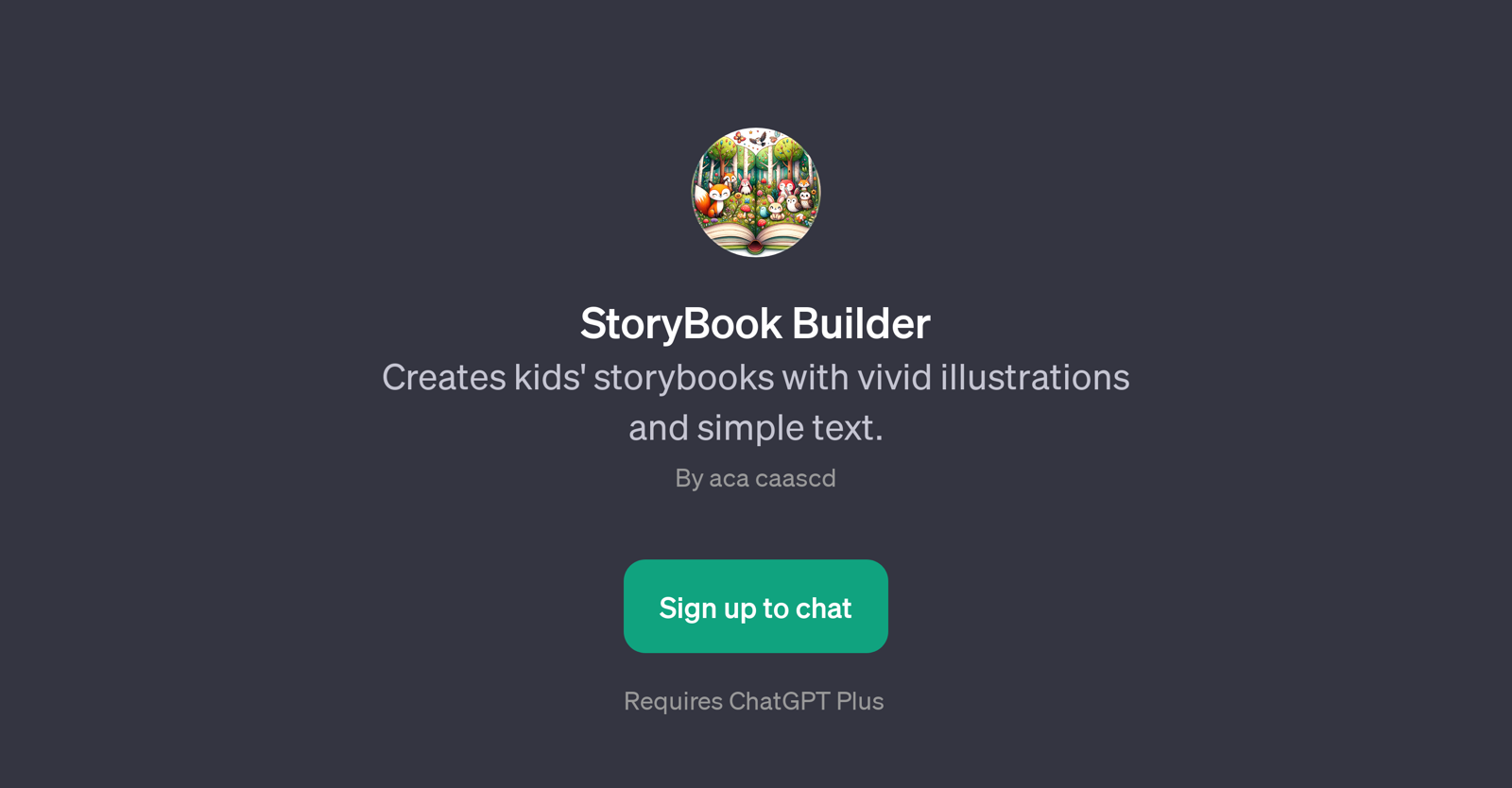 StoryBook Builder website