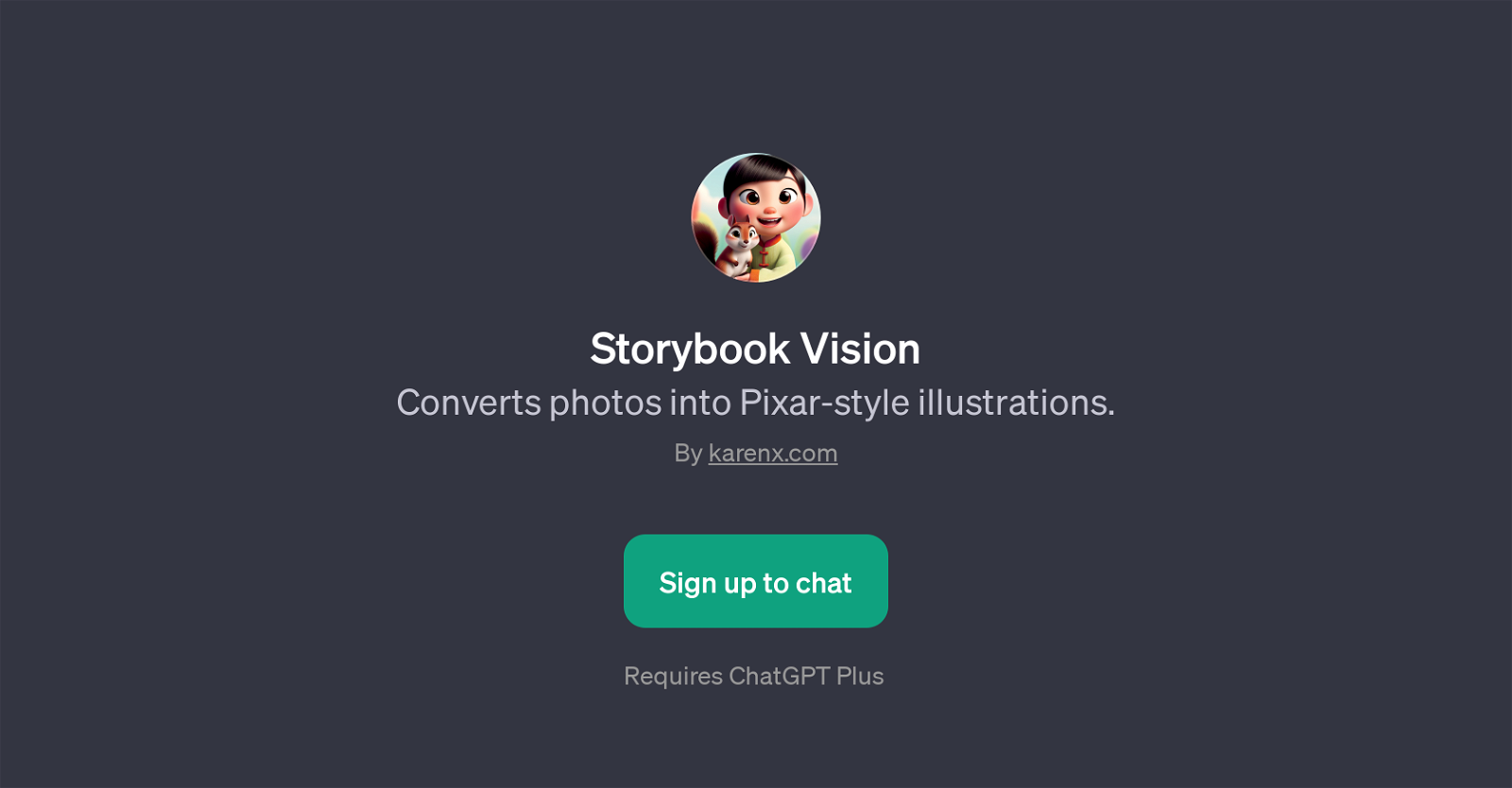 Storybook Vision website
