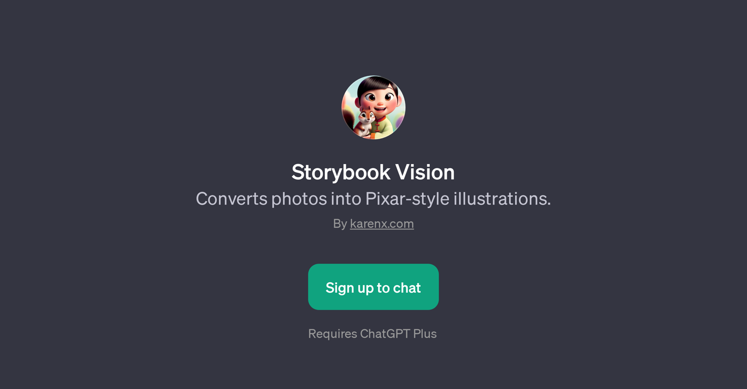 Storybook Vision website