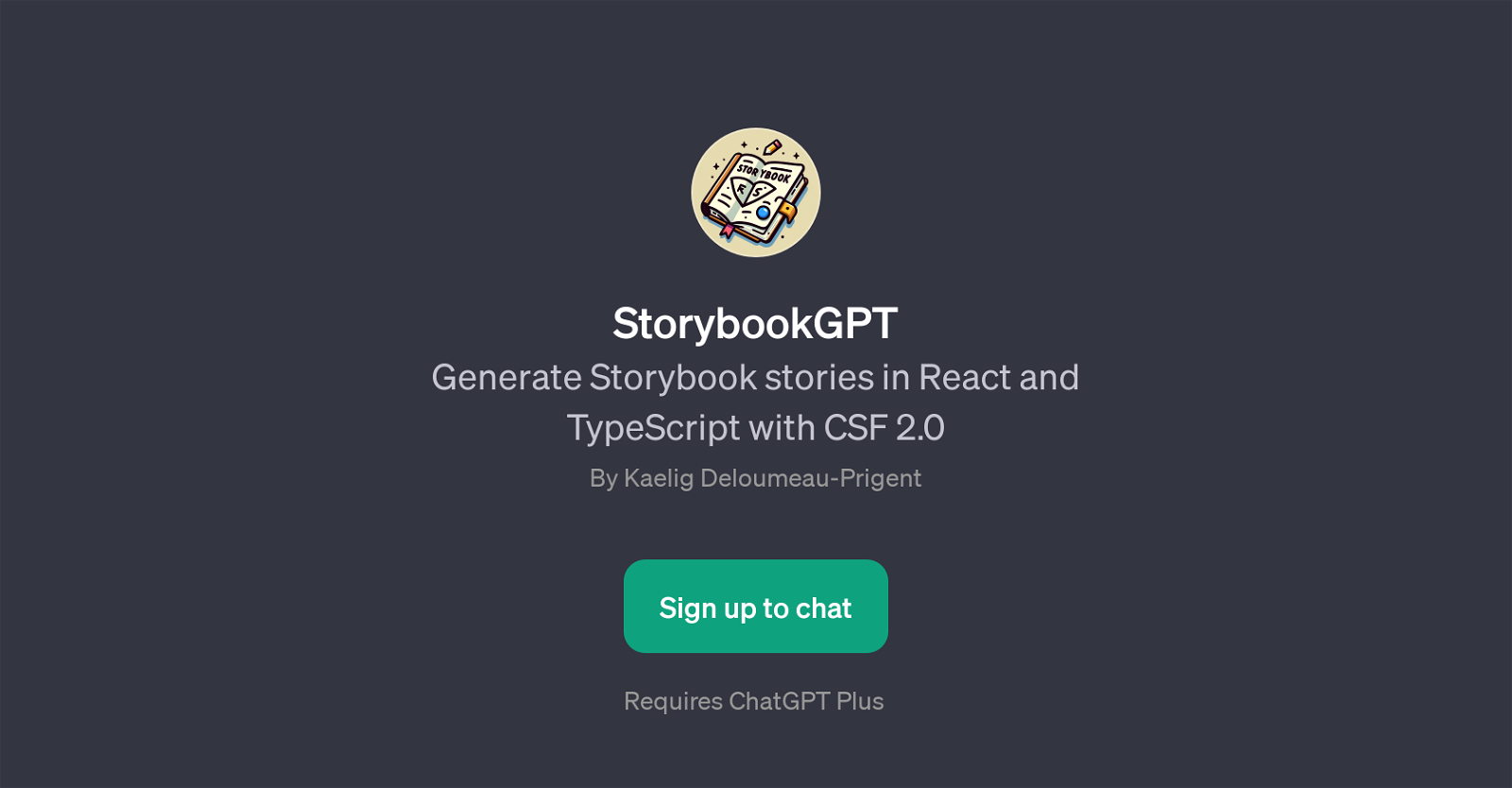 StorybookGPT website