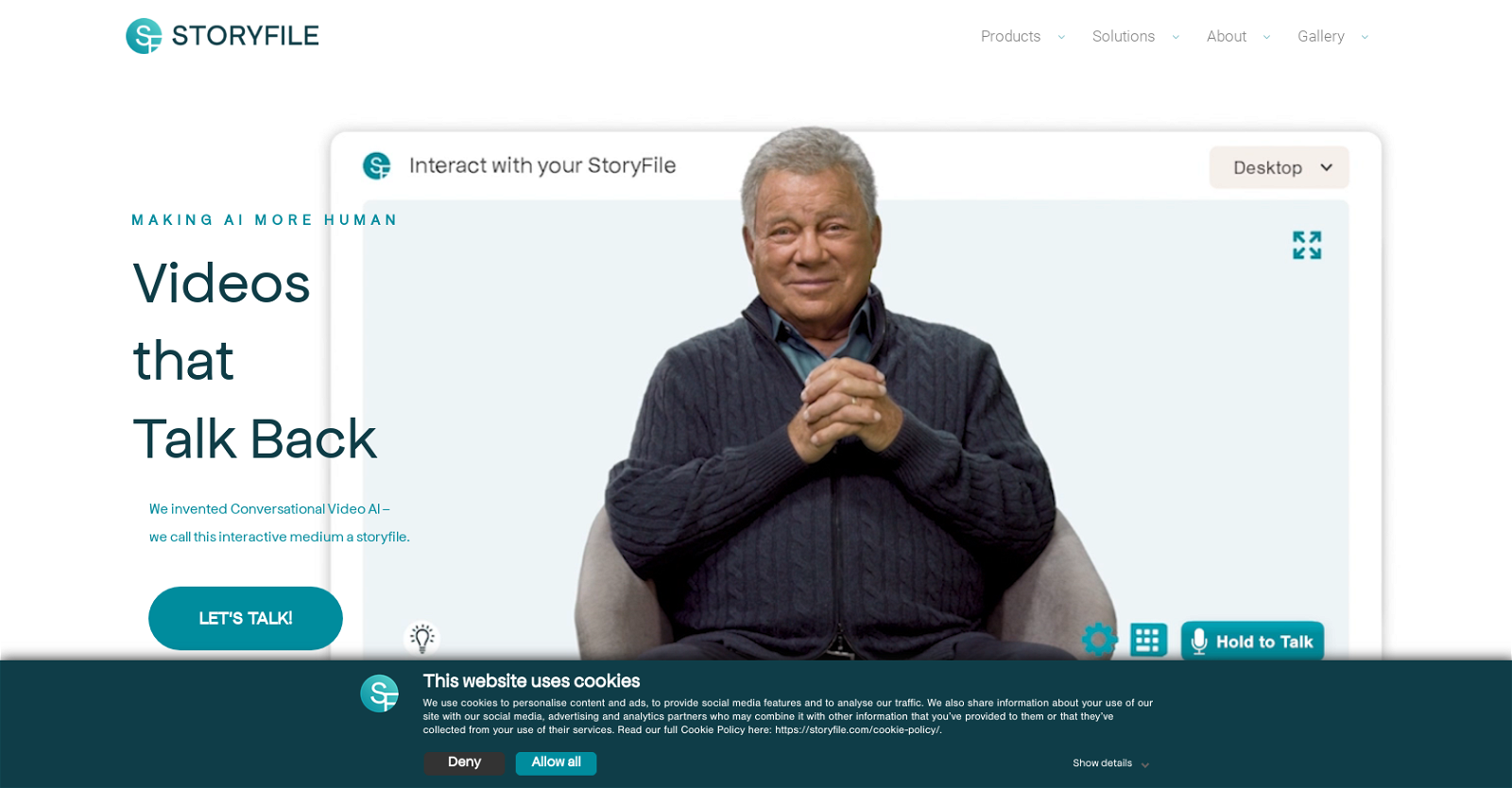 Storyfile website