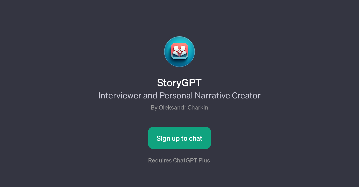StoryGPT website