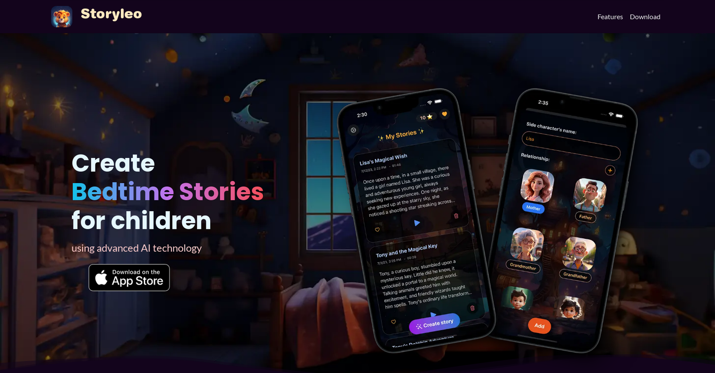 Storyleo website