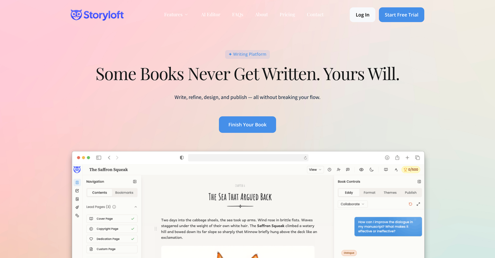 Storyloft website