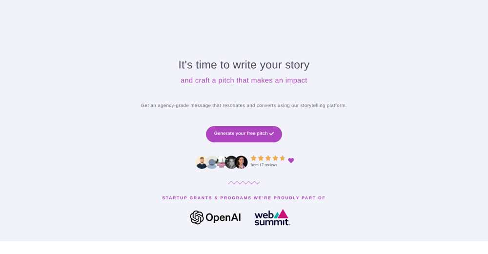 Storypitch.ai website