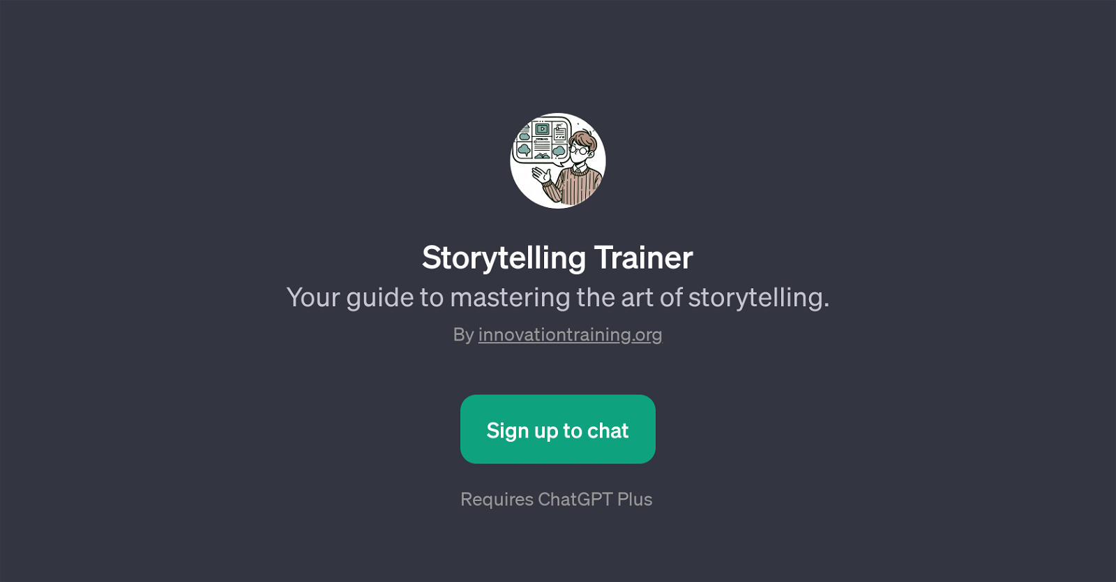 Storytelling Trainer website
