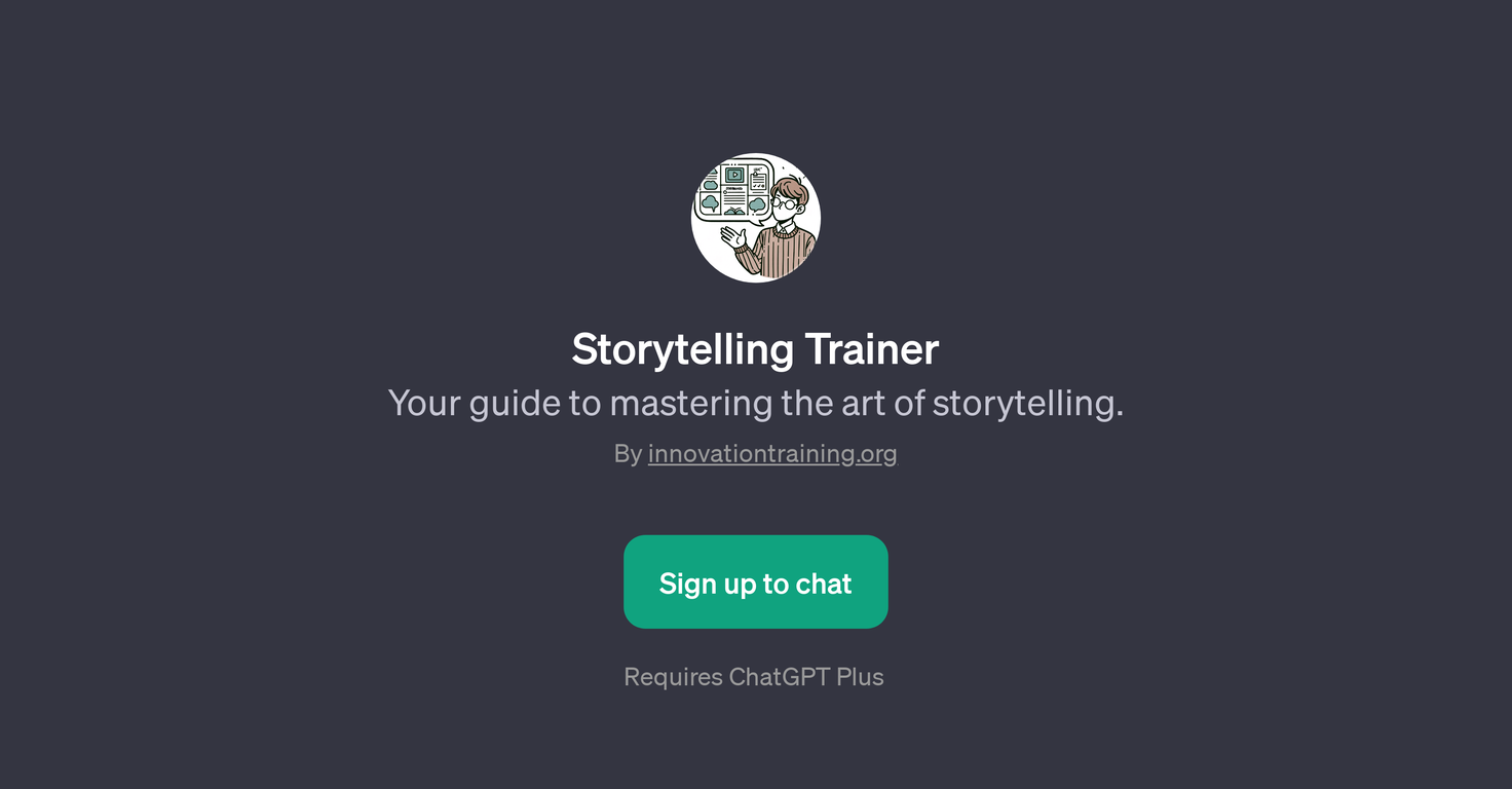 Storytelling Trainer website