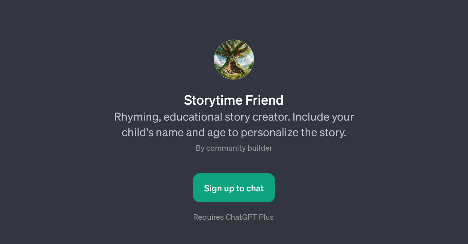 Storytime Friend website