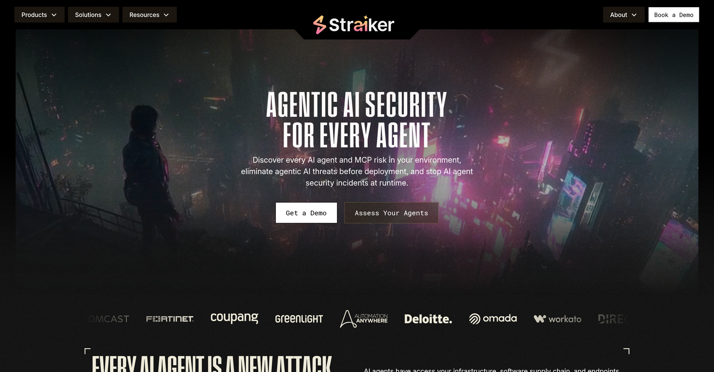 Straiker website