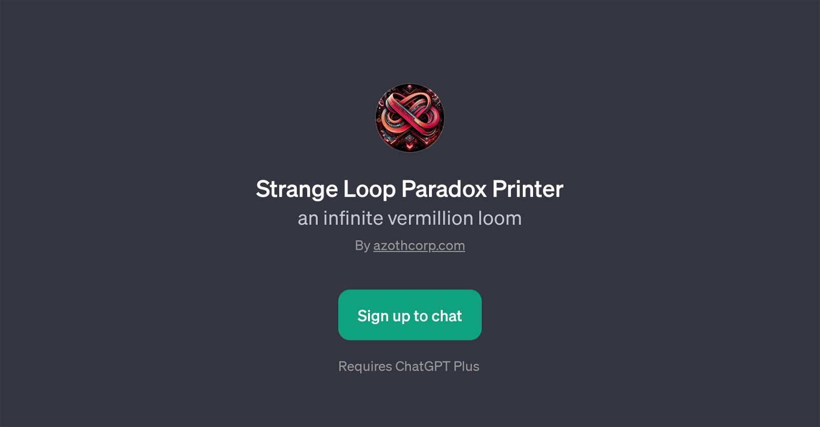 Strange Loop Paradox Printer website