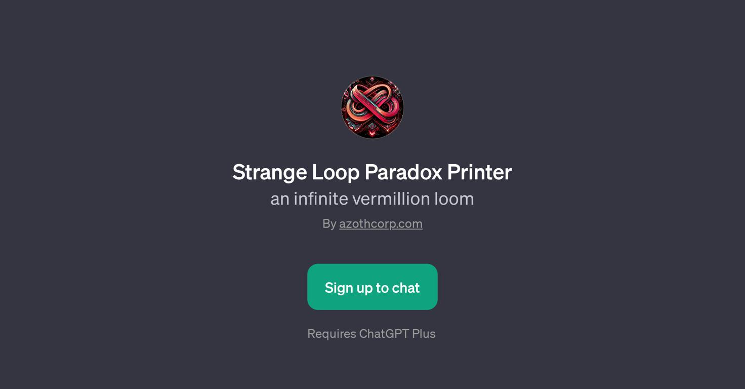 Strange Loop Paradox Printer website