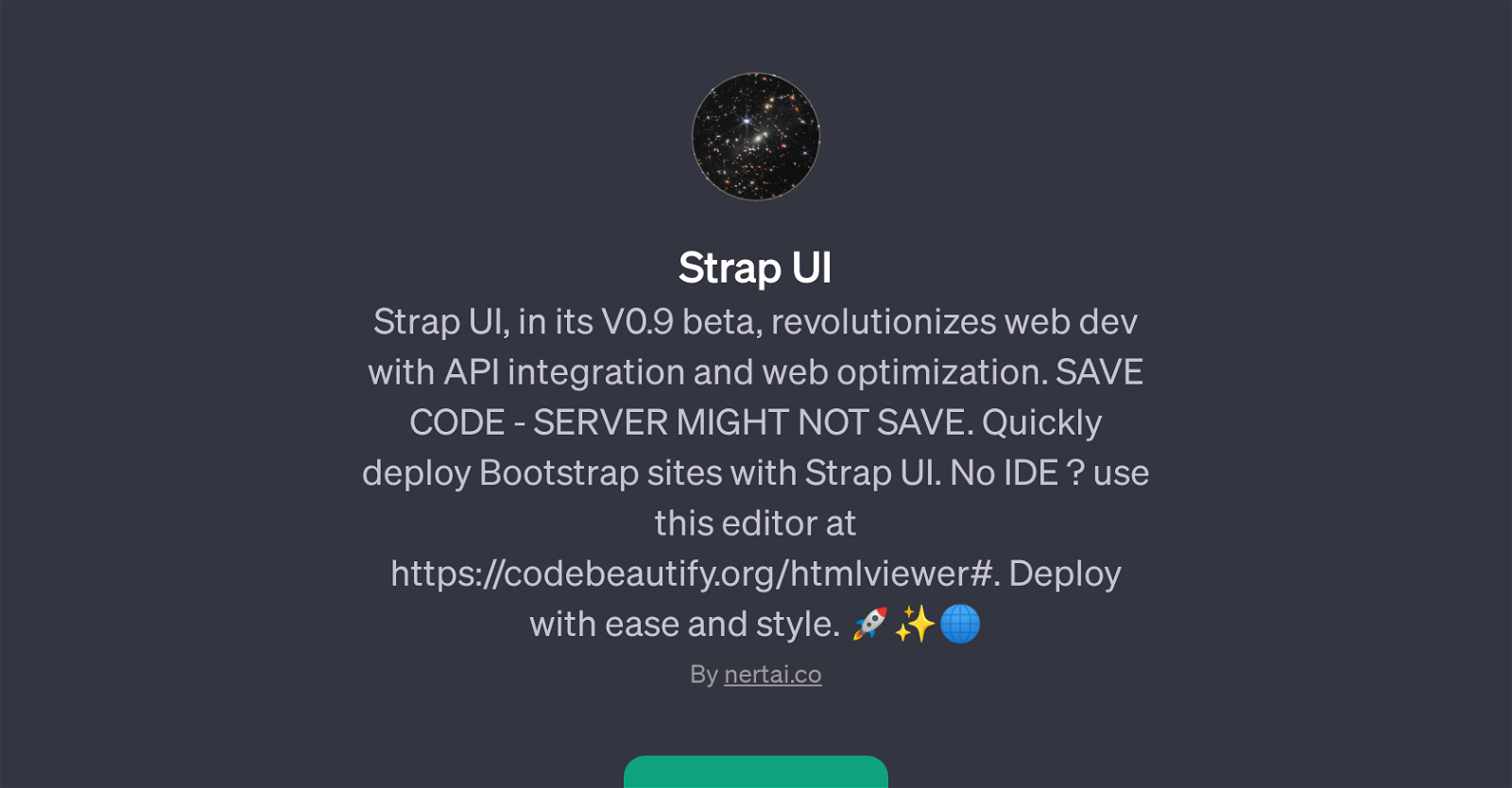 Strap UI website