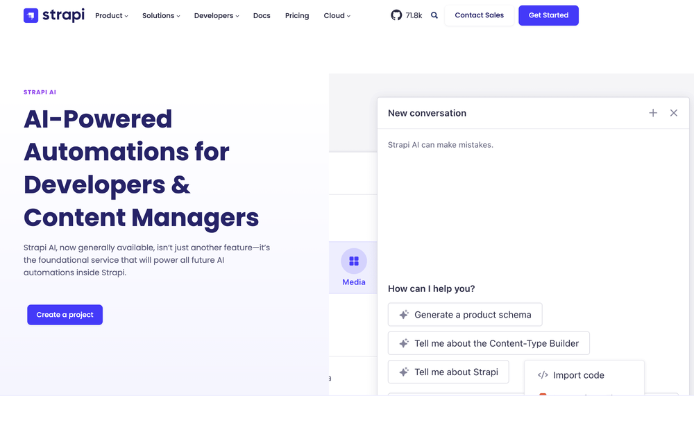 Strapi website