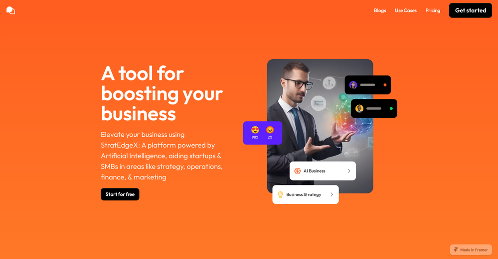 StratEdgeXAI website