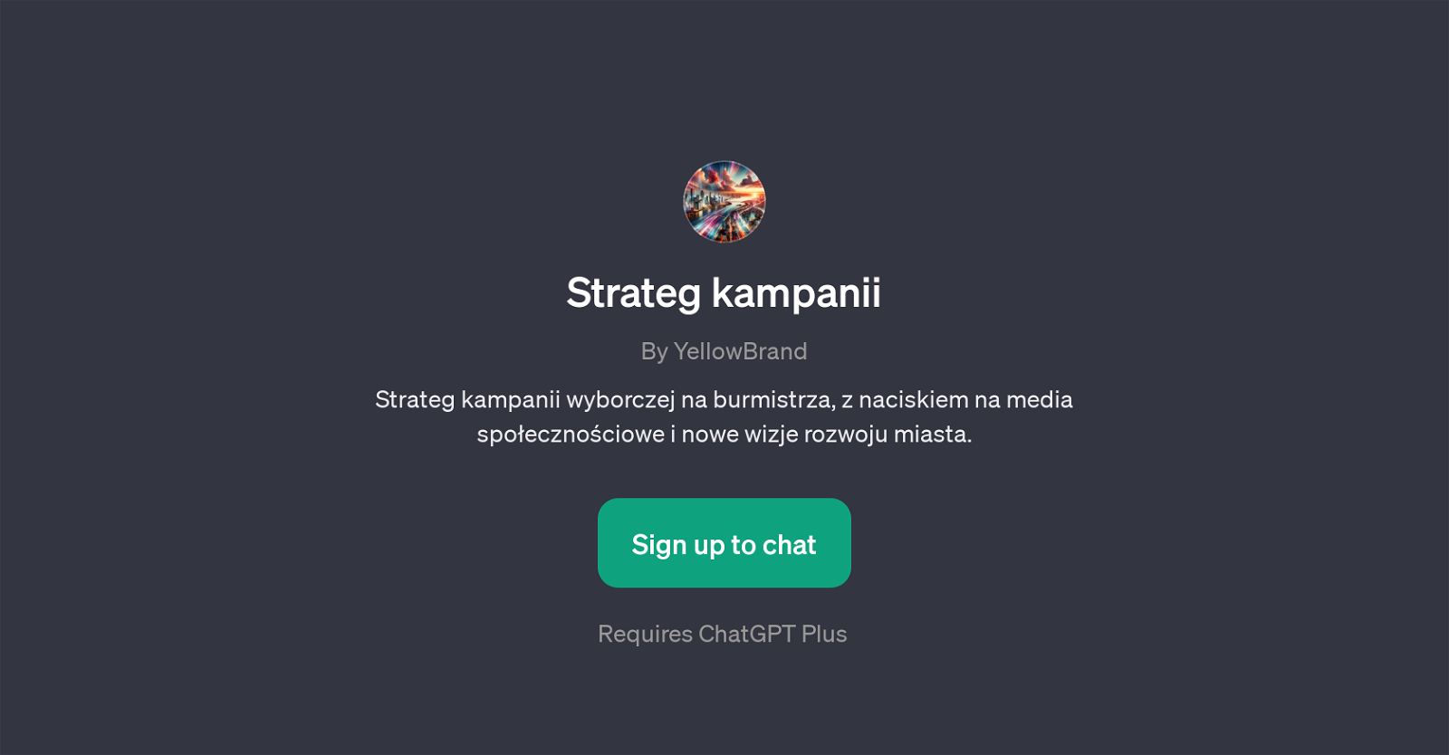 Strateg Kampanii GPT website