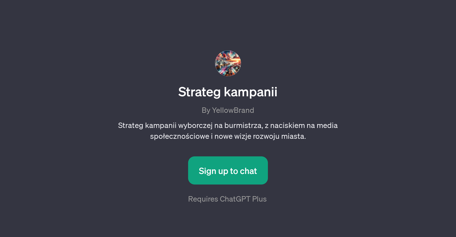 Strateg Kampanii GPT website