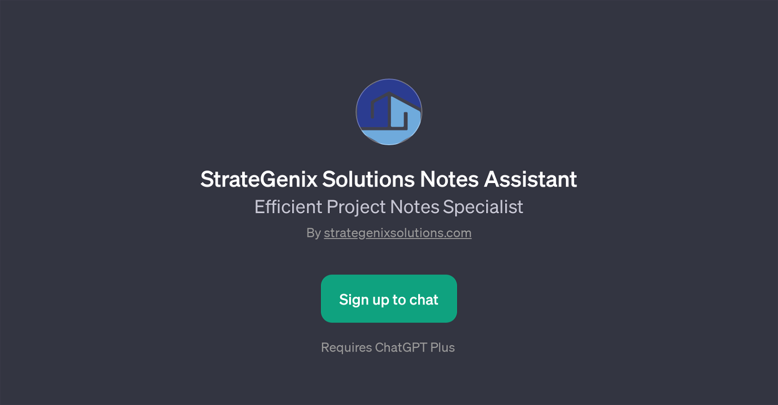 StrateGenix Solutions Notes Assistant website
