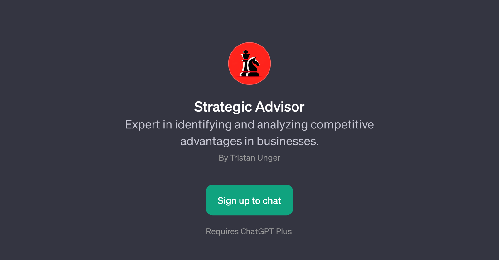 Strategic Advisor website