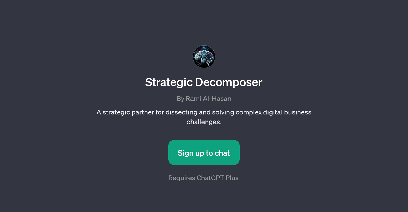 Strategic Decomposer website