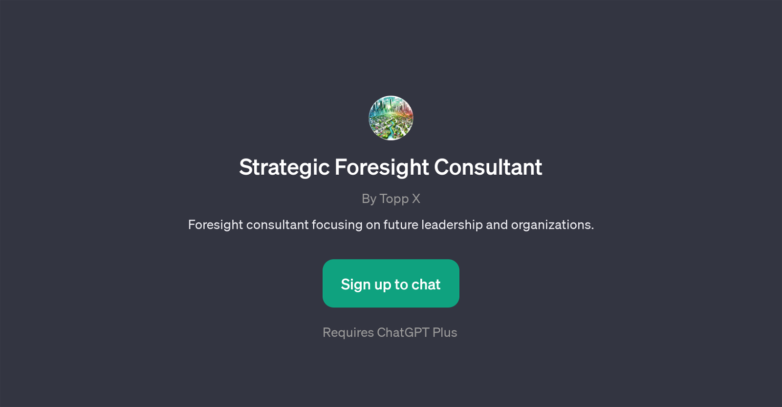 Strategic Foresight Consultant website