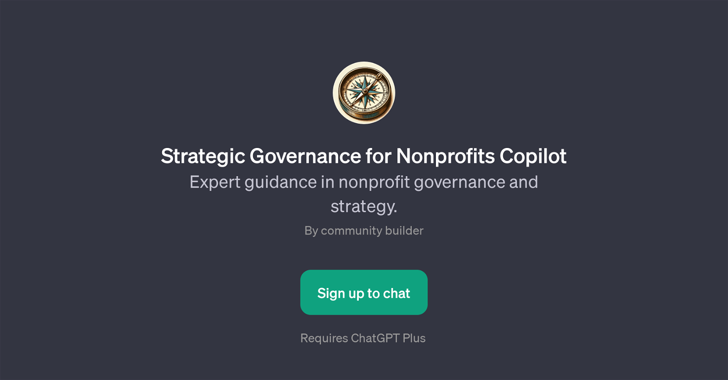 Strategic Governance for Nonprofits Copilot website