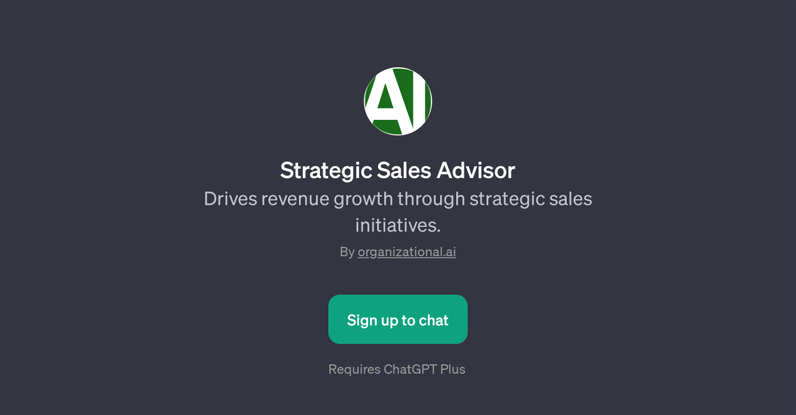 Strategic Sales Advisor website