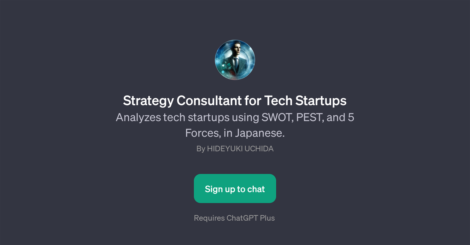 Strategy Consultant for Tech Startups website