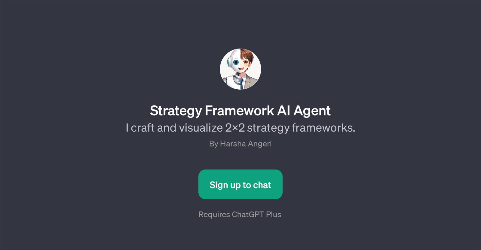 Strategy Framework AI Agent website